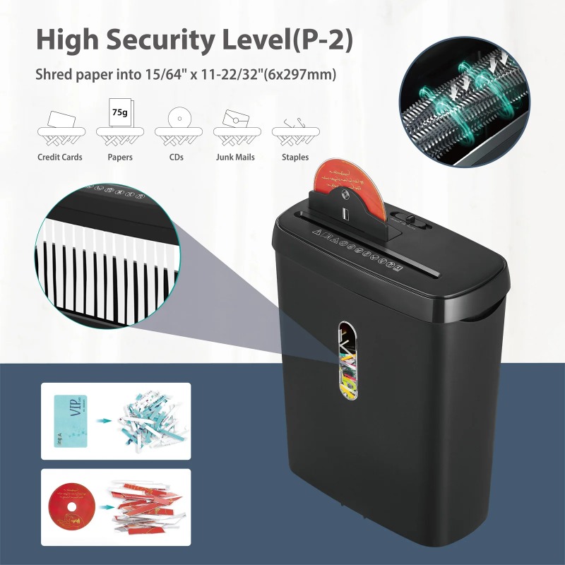 Home Office Paper Shredder - 108P التقطيع مكتب سعة كبيرة الكهربائية