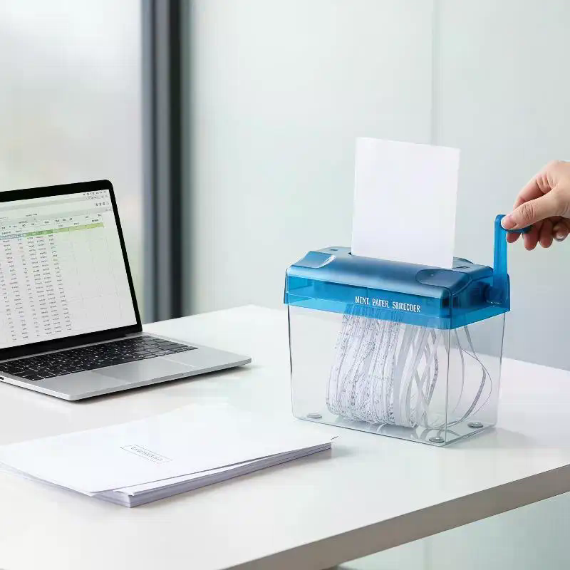 آلة تمزيق ورق يدوية محمولة صغي - مراجعة Home Office Paper Shredder وسعره