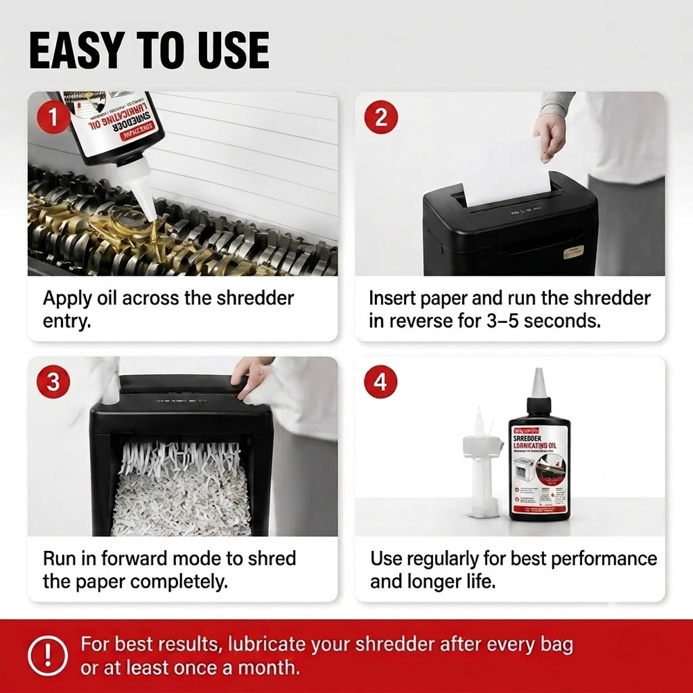 زيت تشحيم آلة التقطيع 110 مل ل - مراجعة Home Office Paper Shredder وسعره